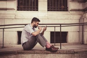 Man chatting on his cell phone